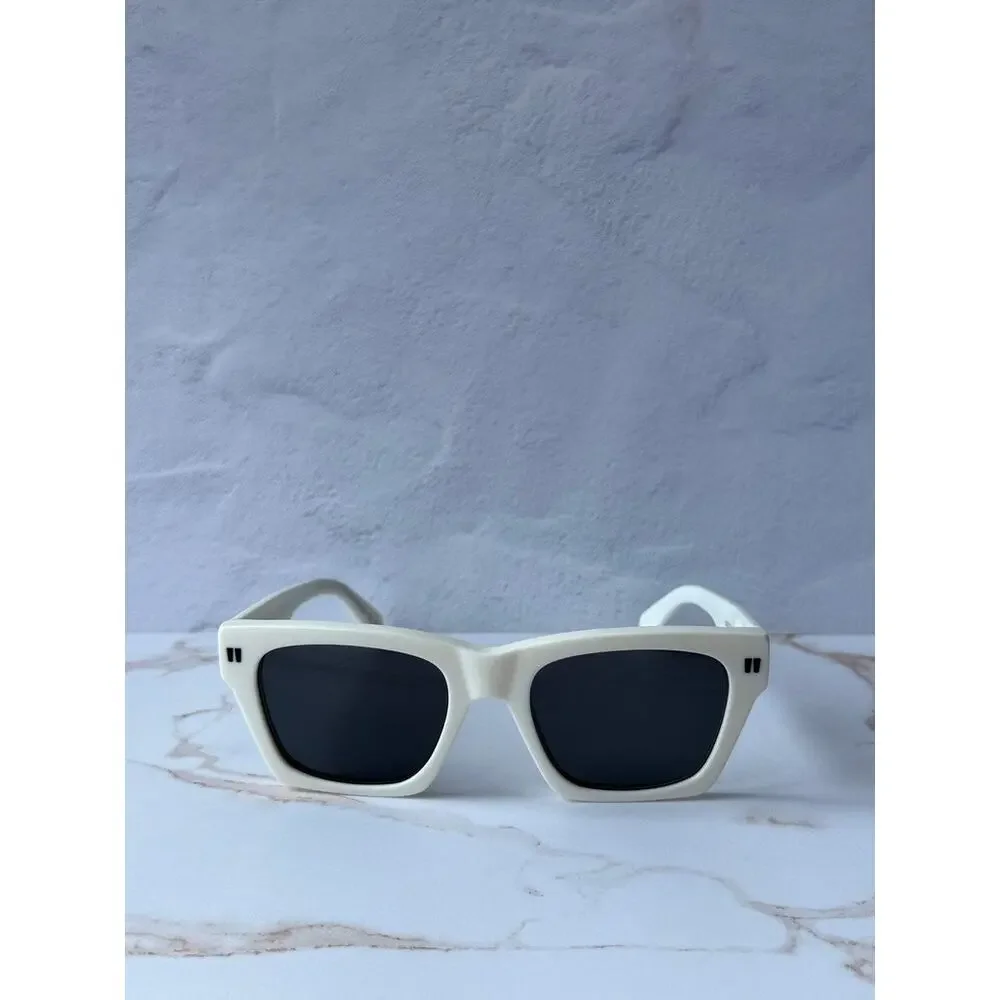 NEW Off White Valdez White Square Sunglasses